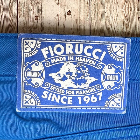NOS: Deadstock Fiorucci Women's Vibrant Blue Ultra Low Waist Pants Size 28 - Picture 9 of 9